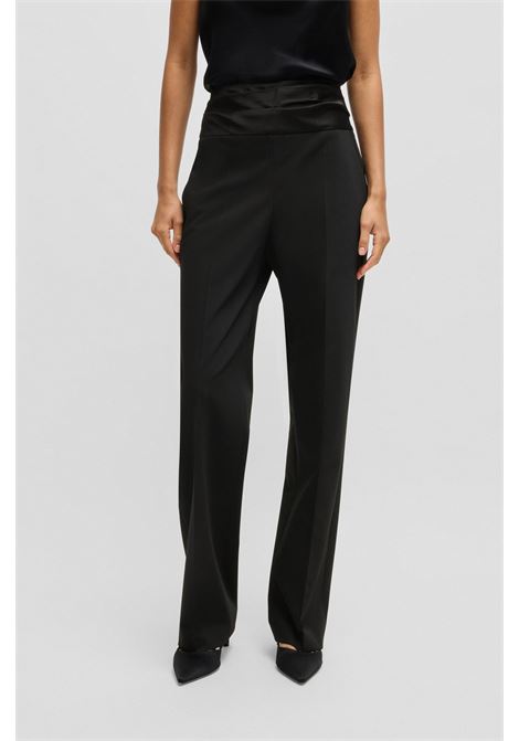 Formal regular fit pants with tone-on-tone waistband BOSS |  | 50524036001