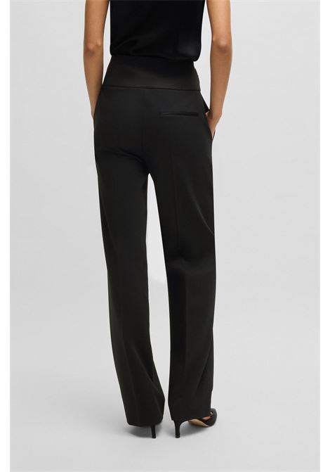 Formal regular fit pants with tone-on-tone waistband BOSS |  | 50524036001