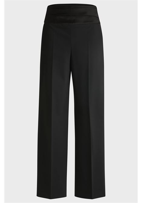 Formal regular fit pants with tone-on-tone waistband BOSS |  | 50524036001