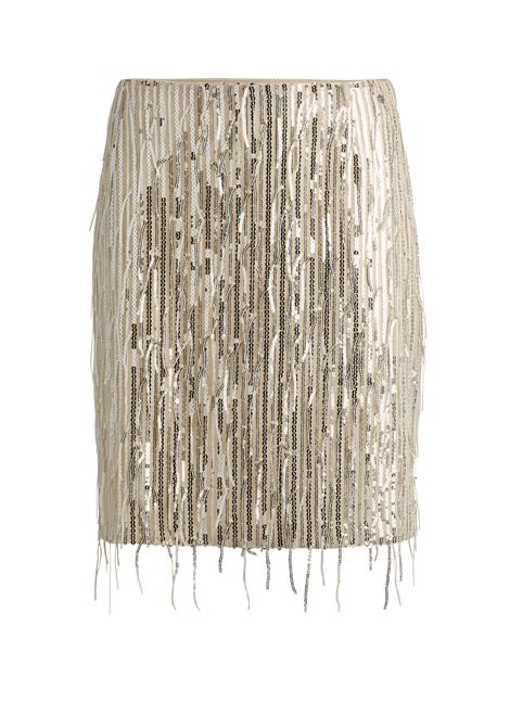 Sequined fringed miniskirt with hidden zipper BOSS |  | 50524266635