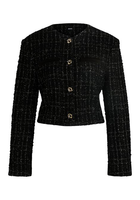 Shimmer effect tweed collarless jacket BOSS |  | 50524684001