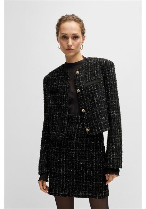 Shimmer effect tweed collarless jacket BOSS |  | 50524684001