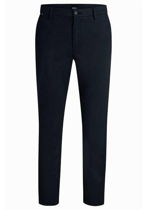 Pantaloni regular fit in twill di misto cotone mouliné BOSS |  | 50524775404