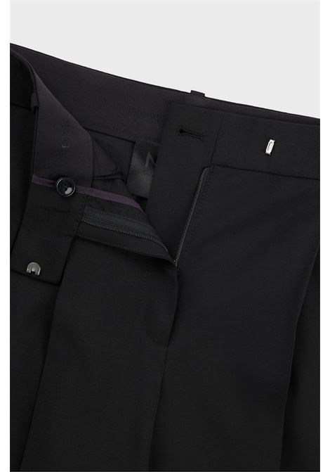 NAOMI x BOSS Pantaloni regular fit in lana elasticizzata naturale BOSS | Pantaloni | 50525955001