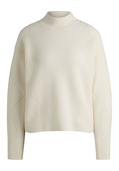 BOSS - Sweater with funnel neck and ribbed knitting BOSS |  | 50526487118