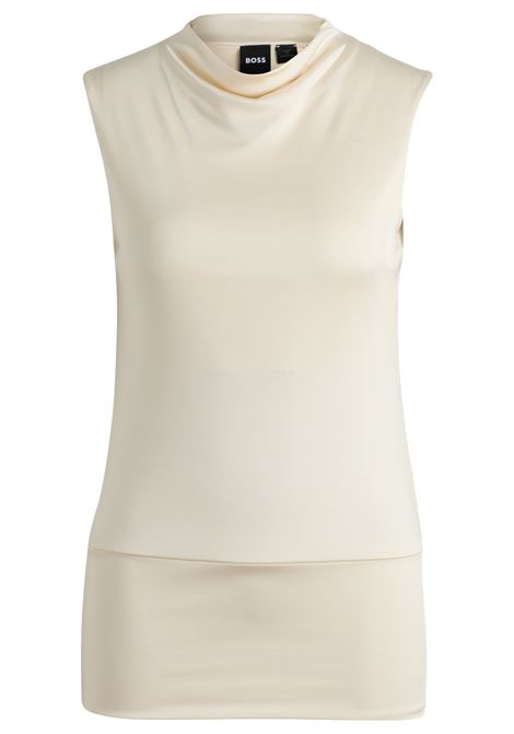 BOSS - Sleeveless blouse with draped neckline BOSS |  | 50527007118