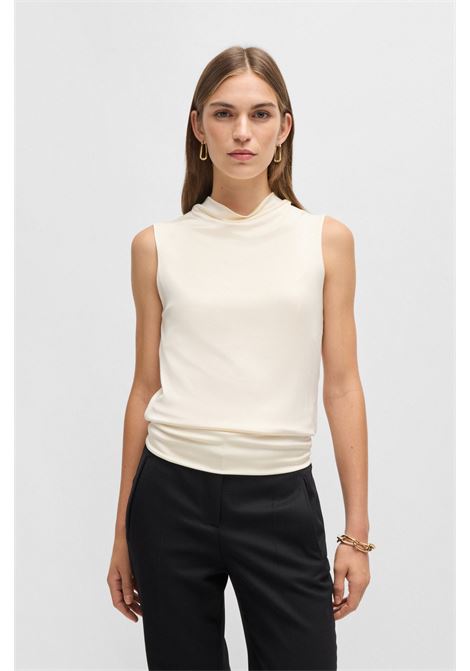 BOSS - Sleeveless blouse with draped neckline BOSS |  | 50527007118