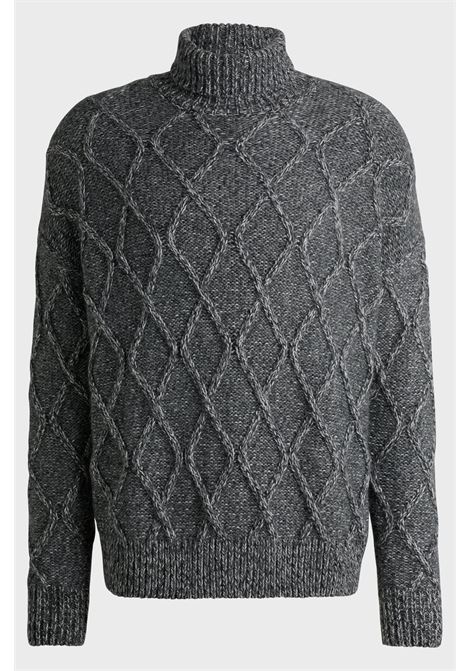 Relaxed fit sweater with cable knitting BOSS |  | 50527635030