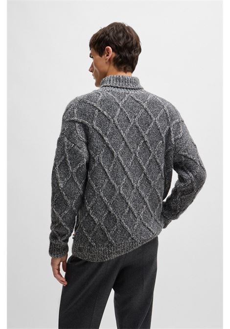 Relaxed fit sweater with cable knitting BOSS |  | 50527635030