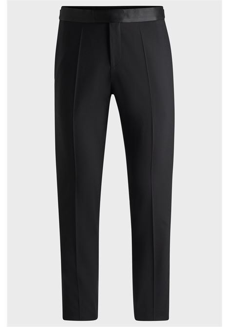 Pantaloni da smoking slim fit in lana elasticizzata BOSS | Pantaloni | 50527962001