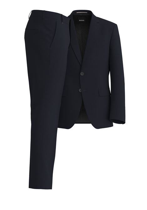 Abito BOSS Dark Blue Slim Fit in Lana Vergine con Revers Classici BOSS |  | 50528119404