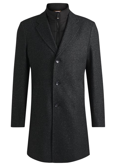 Slim fit coat with removable zippered interior BOSS |  | 50528177001