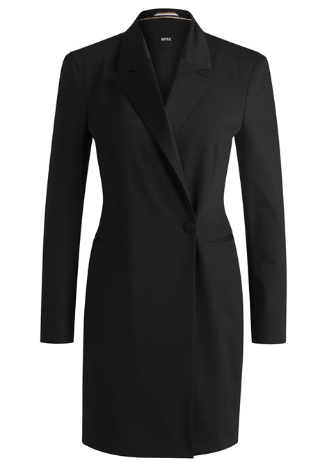 Tuxedo-style dress with crossover front BOSS |  | 50528596001