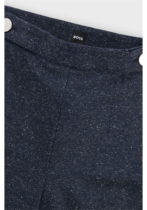 Regular fit wool-blend pants with micro pattern BOSS |  | 50528606405