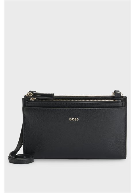 Borsa mini in pelle zigrinata con pochette rimovibile BOSS | Borse | 50528989001