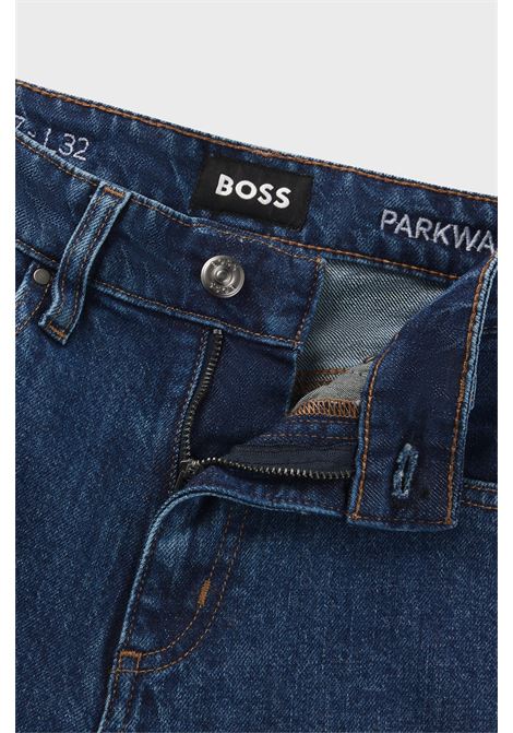 Jeans slim fit in comodo denim elasticizzato blu intenso BOSS | Jeans | 50528996485