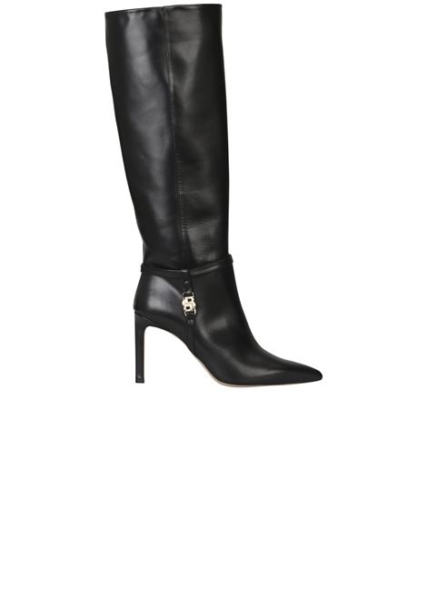 Knee Boots with Monogram Double B by BOSS in Leather BOSS |  | 50529806001