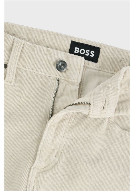 Jeans straight fit in denim di velluto di cotone elasticizzato a coste BOSS | Jeans | 50531409299