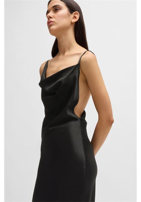 NAOMI x BOSS Cocktail dress with asymmetrical draped neckline. BOSS |  | 50532089001