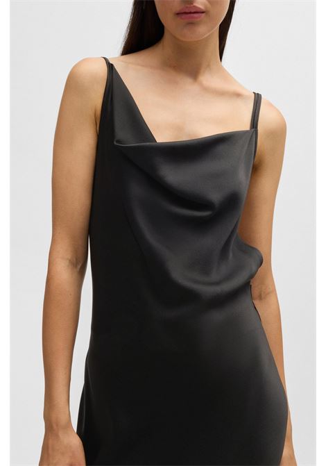 NAOMI x BOSS Cocktail dress with asymmetrical draped neckline. BOSS |  | 50532089001