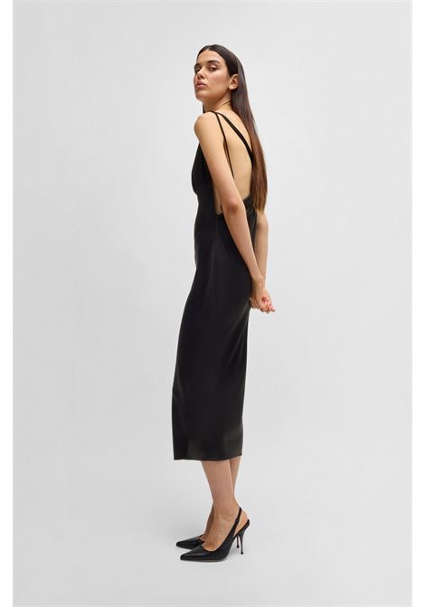 NAOMI x BOSS Cocktail dress with asymmetrical draped neckline. BOSS |  | 50532089001