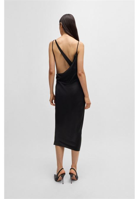 NAOMI x BOSS Cocktail dress with asymmetrical draped neckline. BOSS |  | 50532089001