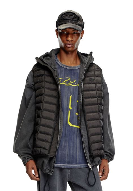 Lightweight Nylon Padded Vest - W-Temple DIESEL |  | A14718-0BHAZ9XX