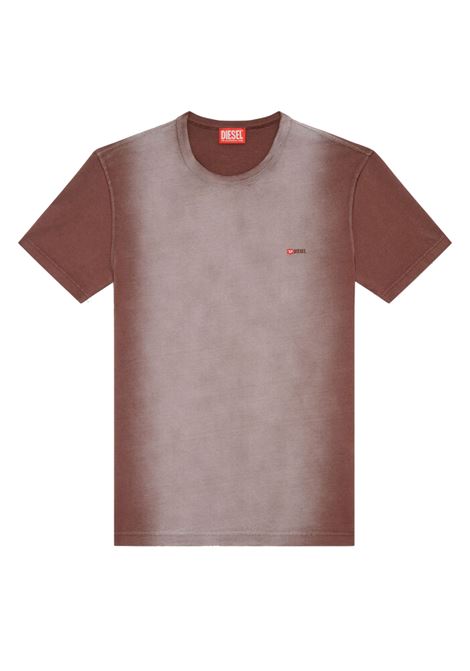 T-Shirt T-Adjust-Q2 in Colore Marrone DIESEL | T-shirt | A14990-0AJDC7ES