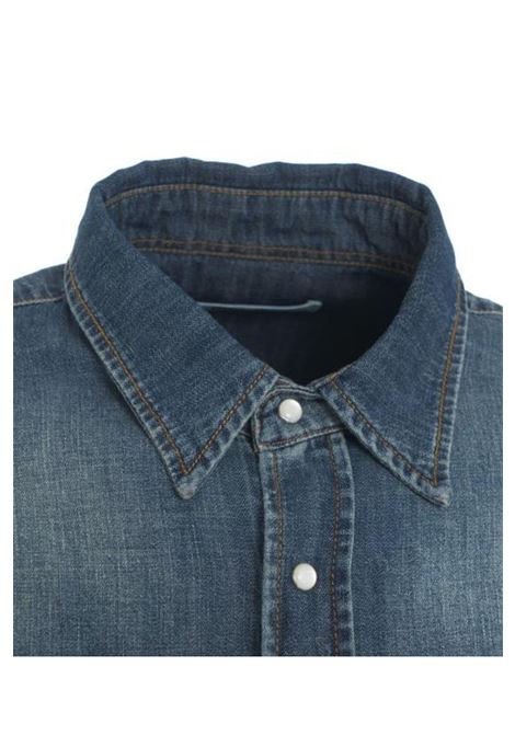 Denim Shirt with Clear Buttons GRIFONI |  | GS120030/102B/SS26