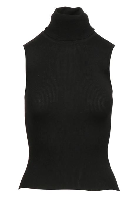 Black Virgin Wool Ribbed Sweater GRIFONI |  | GS210007/120003