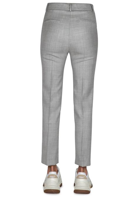 Pantalone in Lana Grigio Melange di Grifoni GRIFONI | Pantaloni | GT240071/15257