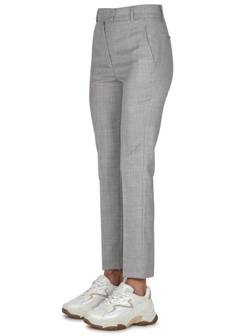 Pantalone in Lana Grigio Melange di Grifoni GRIFONI | Pantaloni | GT240071/15257