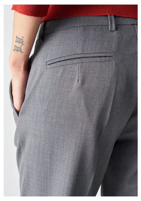 Pantalone a Sigaretta in Misto Lana Grigio Melange di Jucca JUCCA | Pantaloni | J4054082/18007