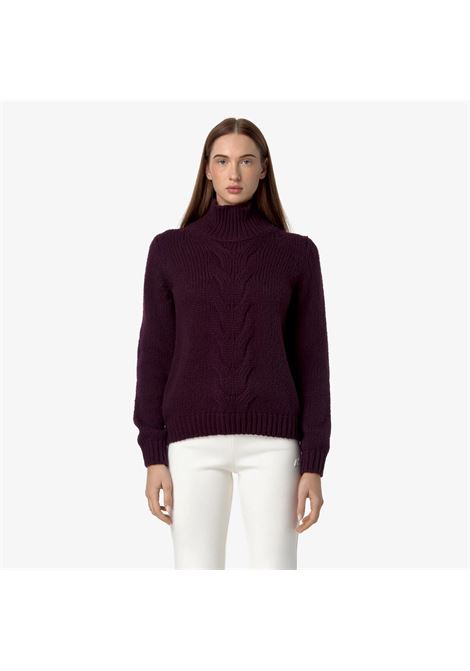 Maglione Fuzzy wool merino blend K-WAY | Maglieria | K8133SWART