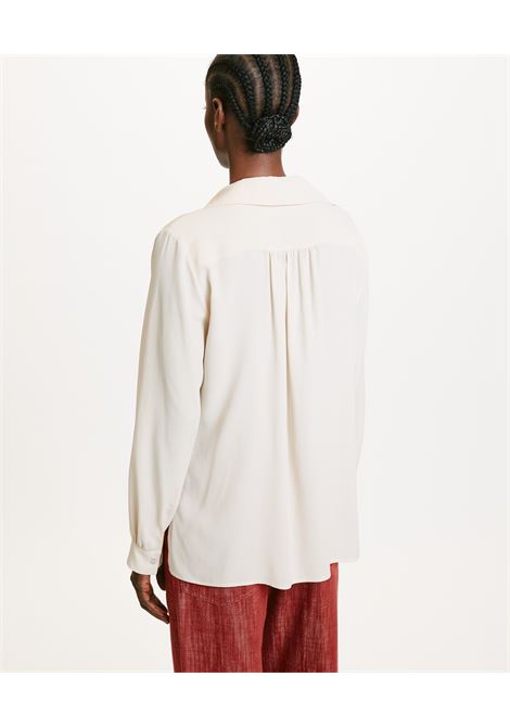 Silk-blend crepe blouse with sailor collar MOMONI |  | MOBL0210040