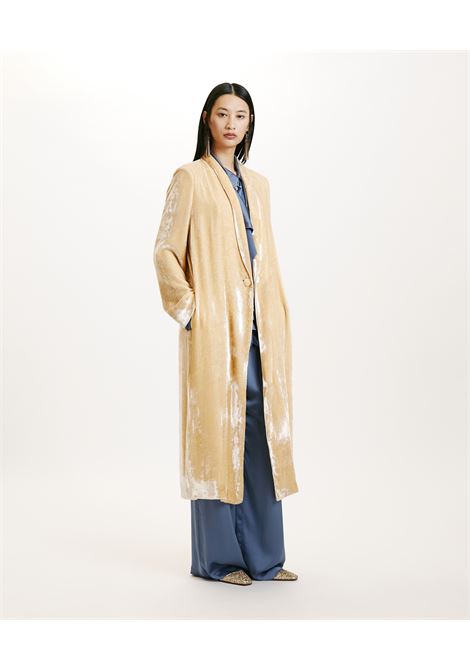 Kata Coat in Velvet Elegant Viscose Silk MOMONI |  | MOCO0030027