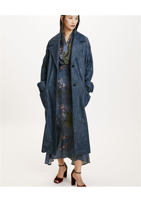 Cappotto Junko in Denim Color Fermo MOMONI | Cappotti | MOCO0160871