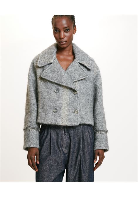 Kenpi Coat in Gauzed Alpaca Wool Cloth MOMONI |  | MOCO0180930