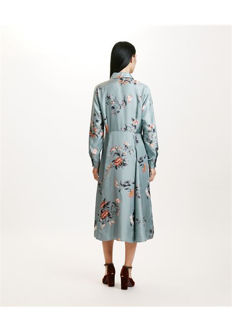 Midi dress in printed silk twill with sailor collar MOMONI |  | MODR0058043