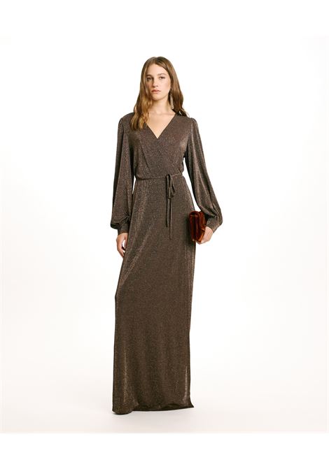 Long cross-over dress in lurex jersey MOMONI |  | MODR0090014