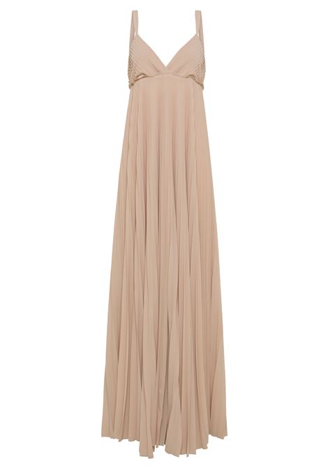 Long dress in pleated georgette MOMONI |  | MODR0110419