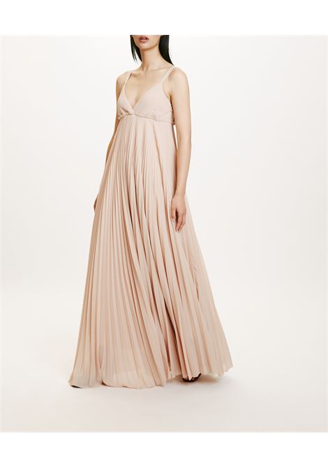 Long dress in pleated georgette MOMONI |  | MODR0110419