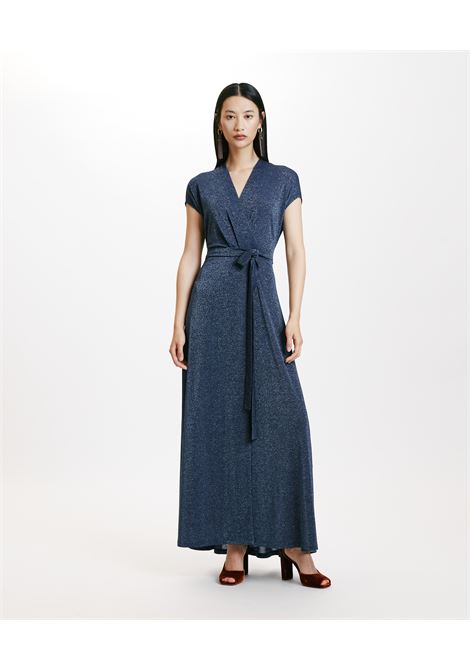 Jersey lurex dress with front crossover MOMONI |  | MODR0180836