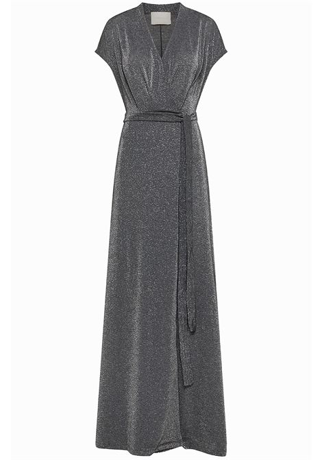 Cotonaria dress in lurex jersey -dark gray MOMONI |  | MODR0180903