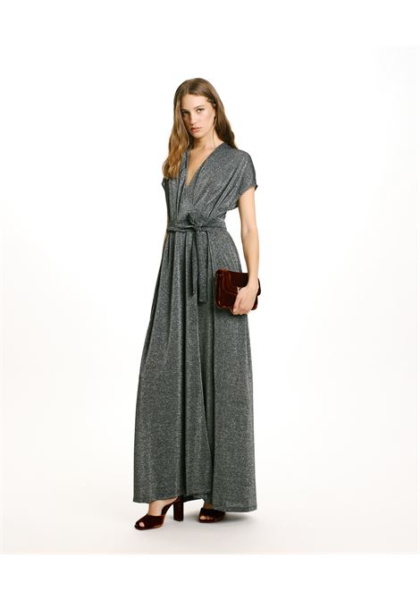 Cotonaria dress in lurex jersey -dark gray MOMONI |  | MODR0180903