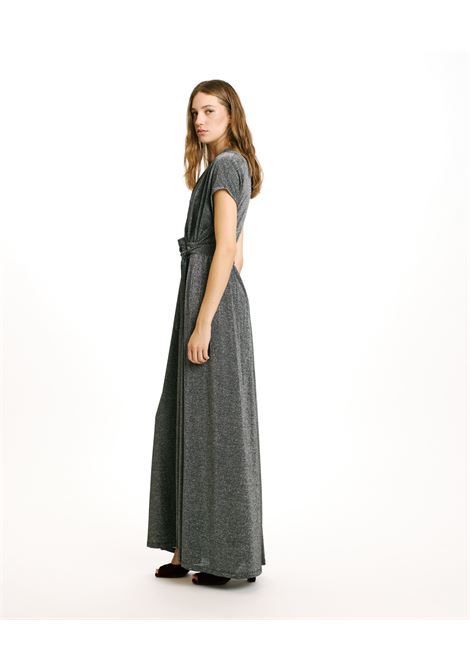 Cotonaria dress in lurex jersey -dark gray MOMONI |  | MODR0180903