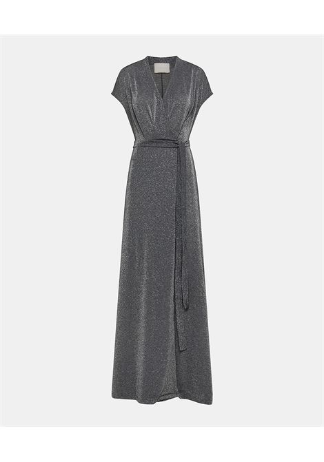 Cotonaria dress in lurex jersey -dark gray MOMONI |  | MODR0180903