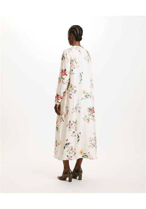 Long dress in printed silk twill MOMONI |  | MODR0306486