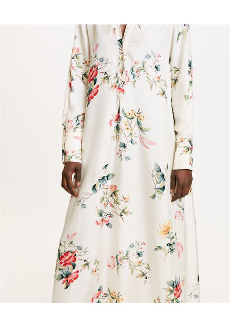 Long dress in printed silk twill MOMONI |  | MODR0306486