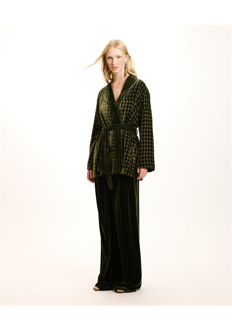 Eugenie Jacket in Velvet Silk Blend Embroidered MOMONI |  | MOJA0050749